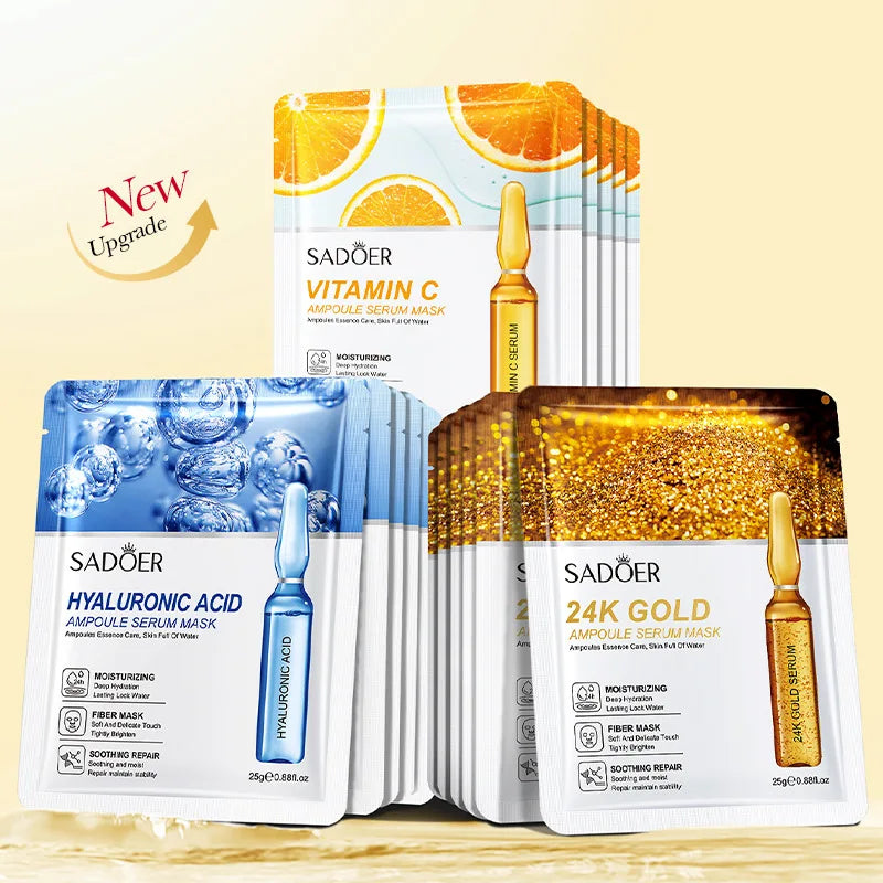 Glow Boost Gold Face Masks